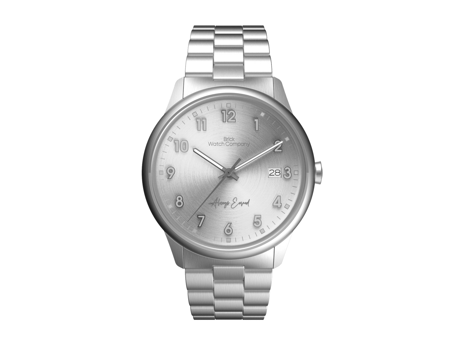 Classic - Silver Case, Silver Dial, Gray Lumi Numbers
