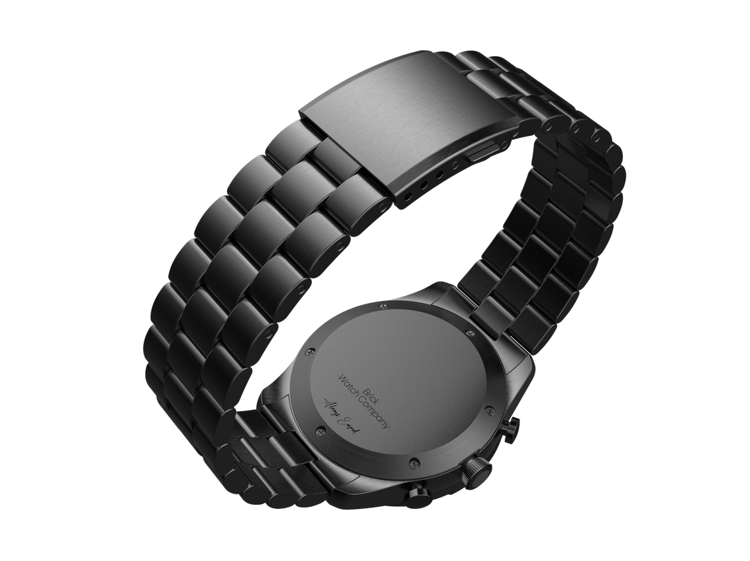 Chrono-Diver - Black Case, Black Dial, Gray Lumi Numbers – Brick