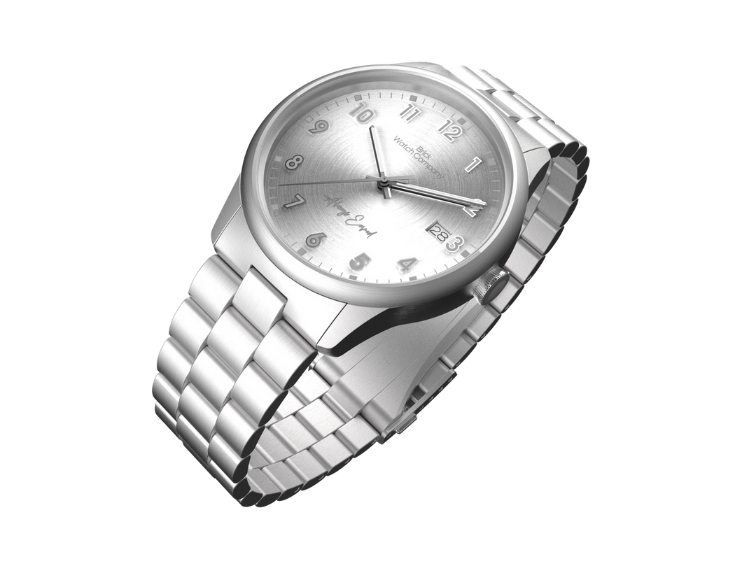 yans　AVALANCHE WATCH CESATI AW-SSS Classic - Silver Case, Silver Dial, Gray Lumi Numbers