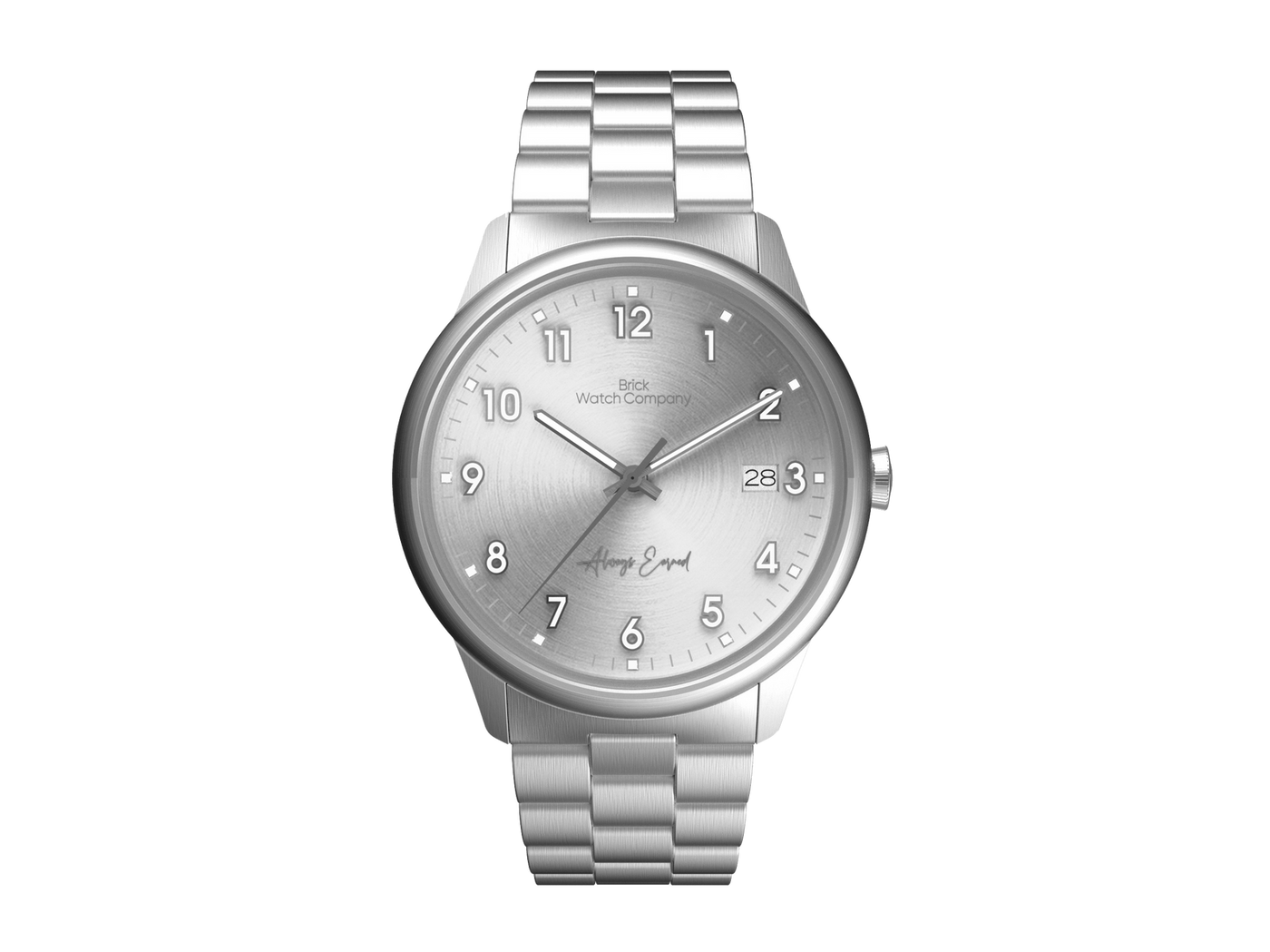Classic - Silver Case, Silver Dial, White Lumi Numbers